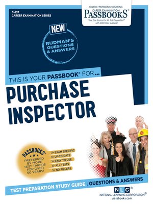 cover image of Purchase Inspector